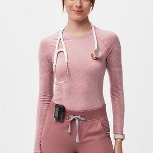 Women's Pink Long Sleeve Top